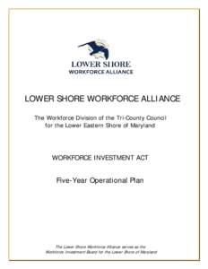 LOWER SHORE WORKFORCE ALLIANCE The Workforce Division of the Tri-County Council for the Lower Eastern Shore of Maryland WORKFORCE INVESTMENT ACT