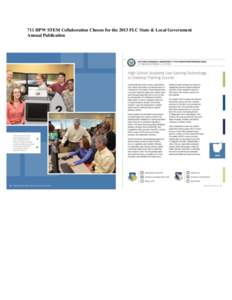 711 HPW STEM Collaboration Chosen for the 2013 FLC State & Local Government Annual Publication 