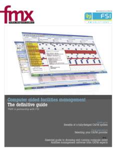 Acronyms / Computer-aided facility management / Facility management / Real estate / Information Technology Infrastructure Library / Business continuity planning / Application software / Business continuity / Property management / Information technology management / Management