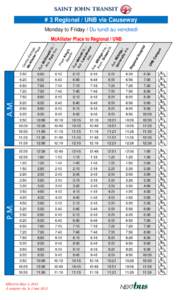 Geography of Canada / New Brunswick / Canada / Saint John Transit / Saint John /  New Brunswick / Av