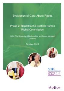 Evaluation of Care About Rights  Evaluation of Care About Rights Phase 2: Report to the Scottish Human Rights Commission