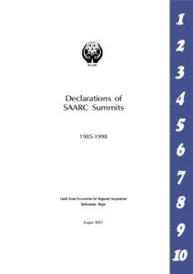  5))4+ Declarations of SAARC Summits