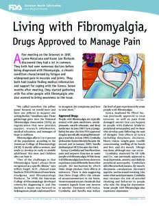 Rheumatology / Amines / Serotonin-norepinephrine reuptake inhibitors / Fibromyalgia / Anticonvulsants / Pfizer / Pregabalin / National Fibromyalgia Association / Milnacipran / Health / Medicine / Chemistry