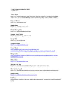 Microsoft Word - UN Hotel List_08[removed]doc