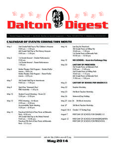 Dalton  Digest Dalton Elementary School • 17401 East Dartmouth Avenue • Aurora, Colorado[removed]
