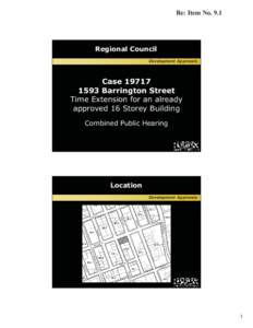 Development approvals / Land use / Regulation