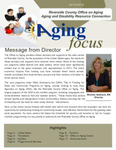 Riverside County Office on Aging Aging and Disability Resource Connection  ging