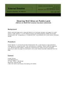 Microsoft Word - ID2005-01 Clearing Well Sites on Public Land July 2005.doc