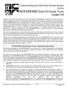 Education in the United States / Education reform / ACT / Test / General Educational Development / Standardized test / No Child Left Behind Act / Grade / North Carolina End of Grade Tests / Education / Evaluation / Achievement tests