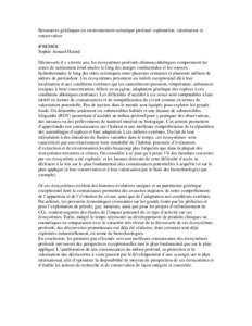 Microsoft Word - Abstract Arnaud-Haond REVISED.doc