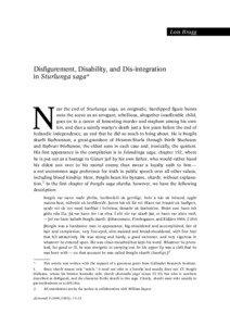 Lois Bragg  Disfigurement, Disability, and Dis-integration