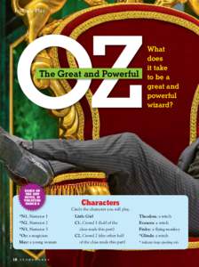 Folktale Play  OZ The Great and Powerful  Based on