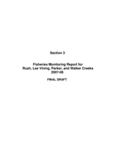 Section 3  Fisheries Monitoring Report for Rush, Lee Vining, Parker, and Walker CreeksFINAL DRAFT