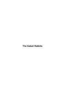 The Gabali Rabbits  Male Gabali