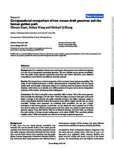 Open Access  Research Zhenyu Xuan, Jinhua Wang and Michael Q Zhang