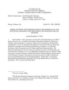 Midwest Independent Transmission System Operator / Southwest Power Pool / ISO RTO / Regional transmission organization / Jon Wellinghoff / Entergy Louisiana /  Inc. v. Louisiana Public Service Commission / Energy in the United States / Entergy / Energy