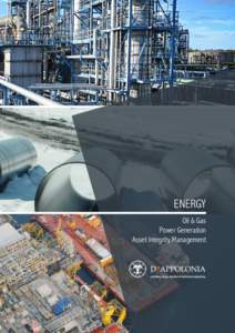 ENERGY Oil & Gas Power Generation Asset Integrity Management  COMPANY PROFILE