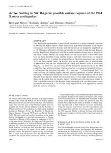 Earthquake / Fault / Active fault / Foreshock / Geology / Seismology / Structural geology