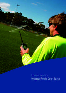 Code of Practice - Irrigated Public Open Space