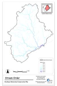 Location in Monroe County  Brodhead Watershed Boundary Stream Order