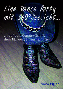 Line Dance Party mit 360°Seesich t[removed]auf dem Country-Schiff, dem 18. von 33 Traumschiffen  www.zsg.ch