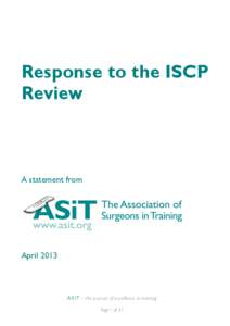Response to the ISCP Review