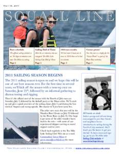 May 16, 2011  SQ UALL LIN E Race schedule  Sailing Hall of Fame