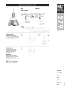 ASPECT REFLECTOR WITH UP-LIGHT TYPE: PROJECT:  ORDER NUMBER: