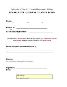 Permanent Address Change Form.xls