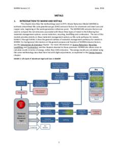 WARM Version 13  June, 2014 METALS 1.