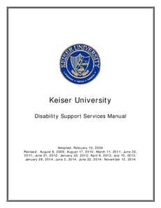 Microsoft Word - Disability Support Services Manualadoc