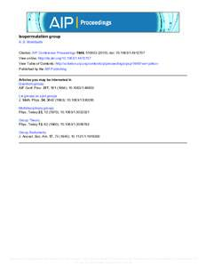 Isopermutation group A. S. Muktibodh Citation: AIP Conference Proceedings 1648, ); doi:  View online: http://dx.doi.orgView Table of Contents: http://scitation.aip.org/cont