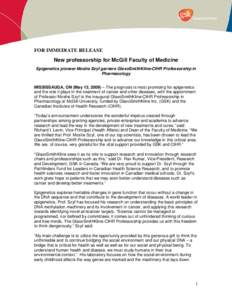 Microsoft Word - Press Release Pathfinders McGill.doc