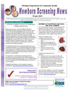 Newborn screening / Fetal hemoglobin / Hemoglobin / Thalassemia / Michigan Department of Community Health / Hemolysis / Alpha-thalassemia / Screening / Dried blood spot / Hemoglobins / Health / Medicine