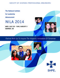 SOCIETY OF HISPANIC PROFESSIONAL ENGINEERS  The National Institute for Leadership Advancement