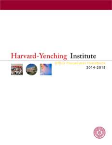 Harvard-Yenching Institute  Office Procedures Handbook[removed]  STAFF