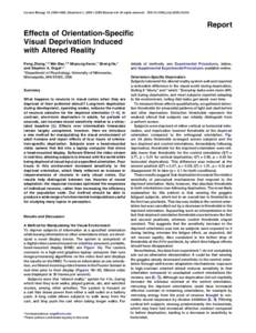 Current Biology 19, 1956–1960, December 1, 2009 ª2009 Elsevier Ltd All rights reserved  DOIj.cubReport Effects of Orientation-Specific