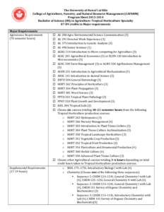 College of Horticulture / Agronomy / Horticulture / Hort