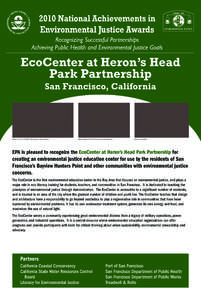 EcoCenter at Heron’s Head, San Francisco, CA