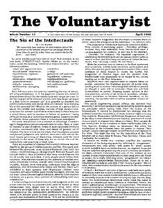 The Voluntaryist Whole Number 43 