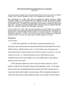 AIPLA Giles Sutherland Rich Memorial Moot Court Competition[removed]This case involves a decision from the United States District Court for the District of Ramblin (“District Court”), within the jurisdiction of the