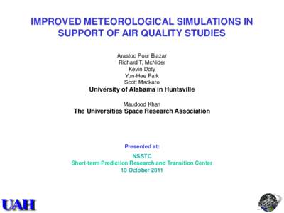 Weather prediction / Oceanography / Control theory / Data assimilation / Estimation theory / Particulates / Numerical weather prediction / Atmospheric sciences / Meteorology / Pollution