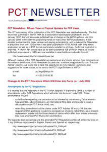 PCT Newsletter No[removed]June 2009)