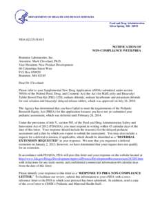 PREA Non-Compliance Letter N021551-013