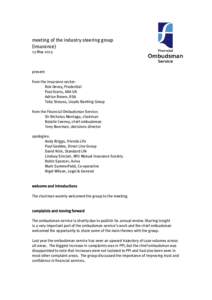 Microsoft Word - meeting of the insurance industry steering group May 2013.doc