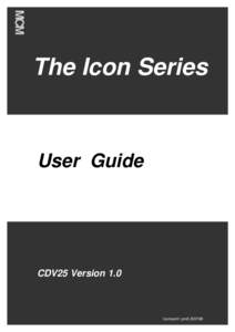 MCM  The Icon Series User Guide
