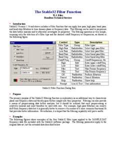 Electronics / Digital signal processing / Filter theory / Filter / Low-pass filter / Filtration / High-pass filter / Band-pass filter / Band-stop filter / Linear filters / Electronic engineering / Signal processing