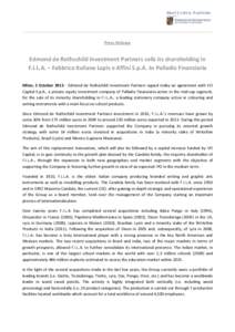 Rothschild family / Borsa Italiana / Private equity / Roberto Meneguzzo / Financial economics / Finance / Business