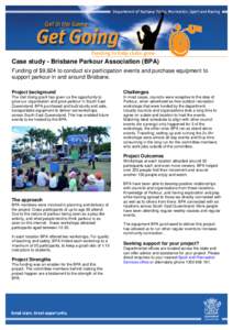 Get Going Case Studies – Brisbane Parkour Association