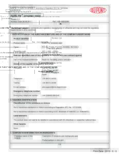 SAFETY DATA SHEET according to Regulation (EC) NoandSURLYN ® ionomer resin Version 2.1 Revision Date